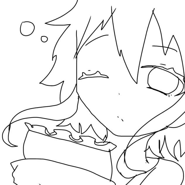 塗り絵《寝起き》