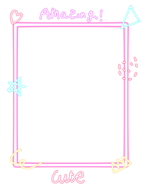 Neon frame ♡