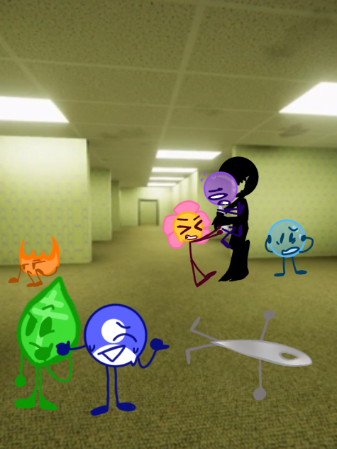 BFDI characters in the back rooms