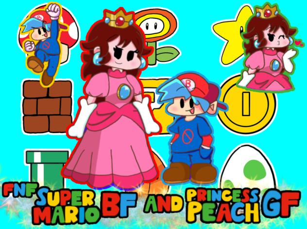 🍄🎤FNF SuperMario Bf & PrincessPeach Gf🎤🍄