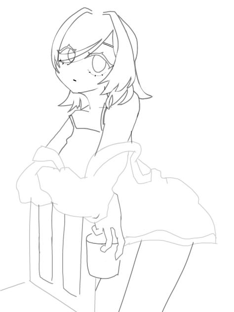 塗り絵？線画