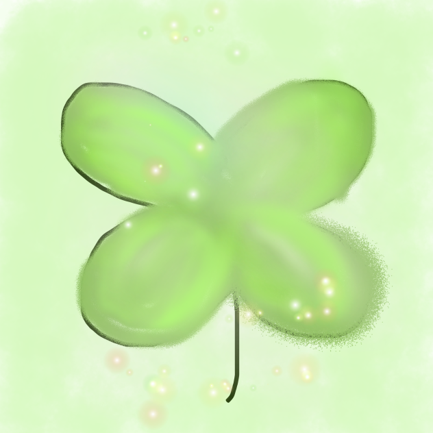 幸せの四葉のクローバ