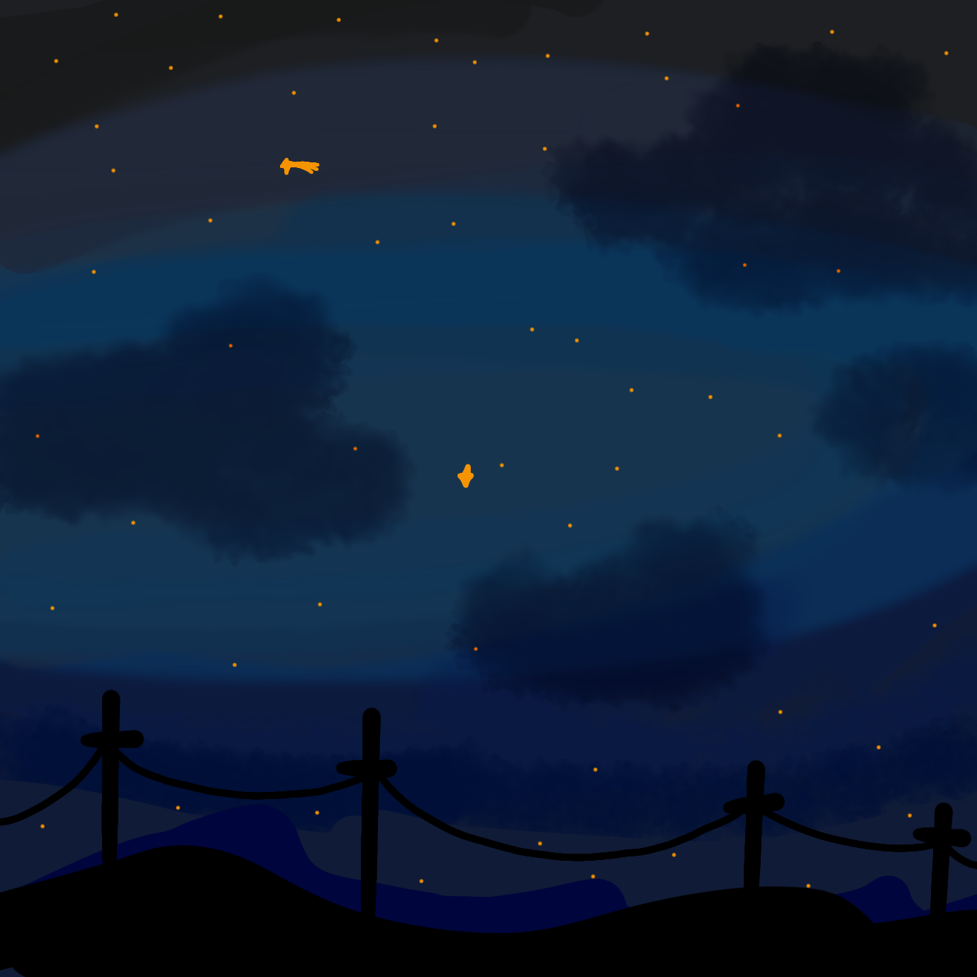 Night sky - ibisPaint