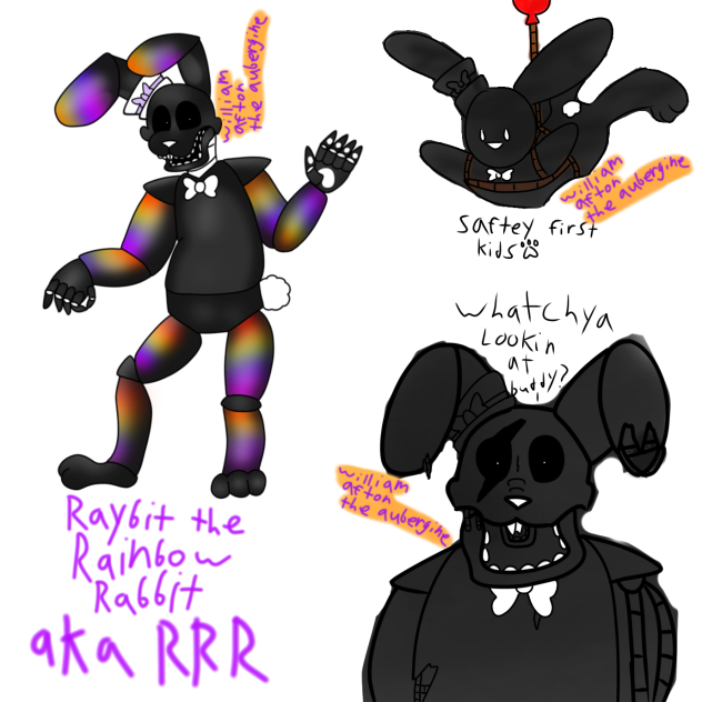 My 2nd FNAF OC Raybit The Rainbow Rabbit