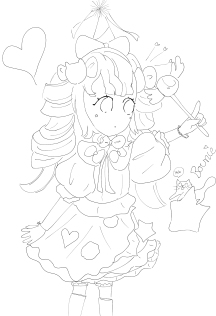 Cat Carnival- Line art