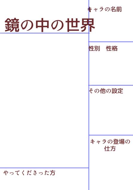 キャラ募集！