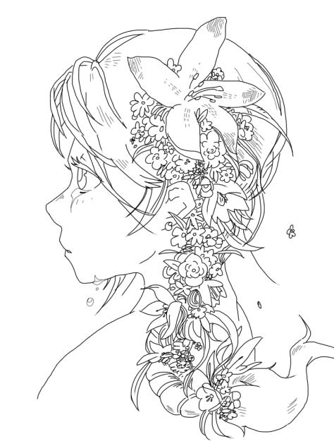 少女【線画】