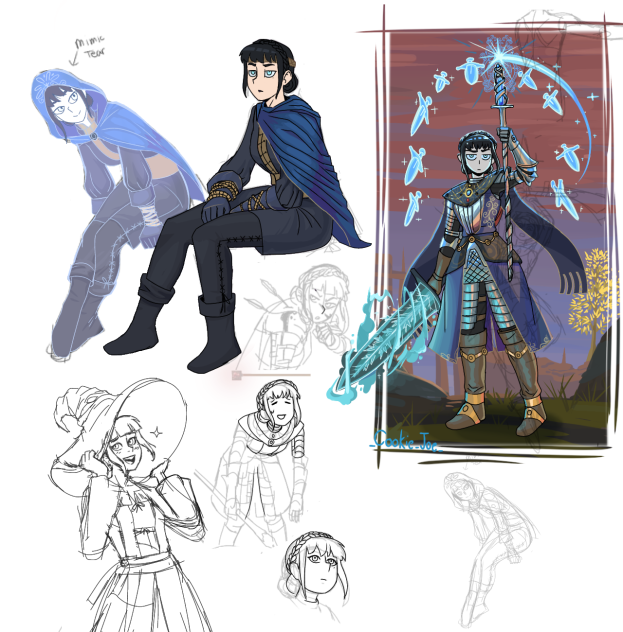 Nova Starlight Sketches (WiP)