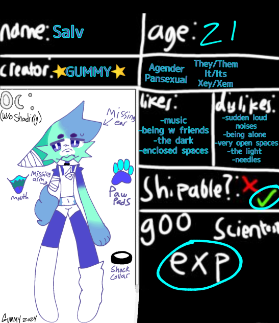 Ref sheet! For #ESCAPAWS