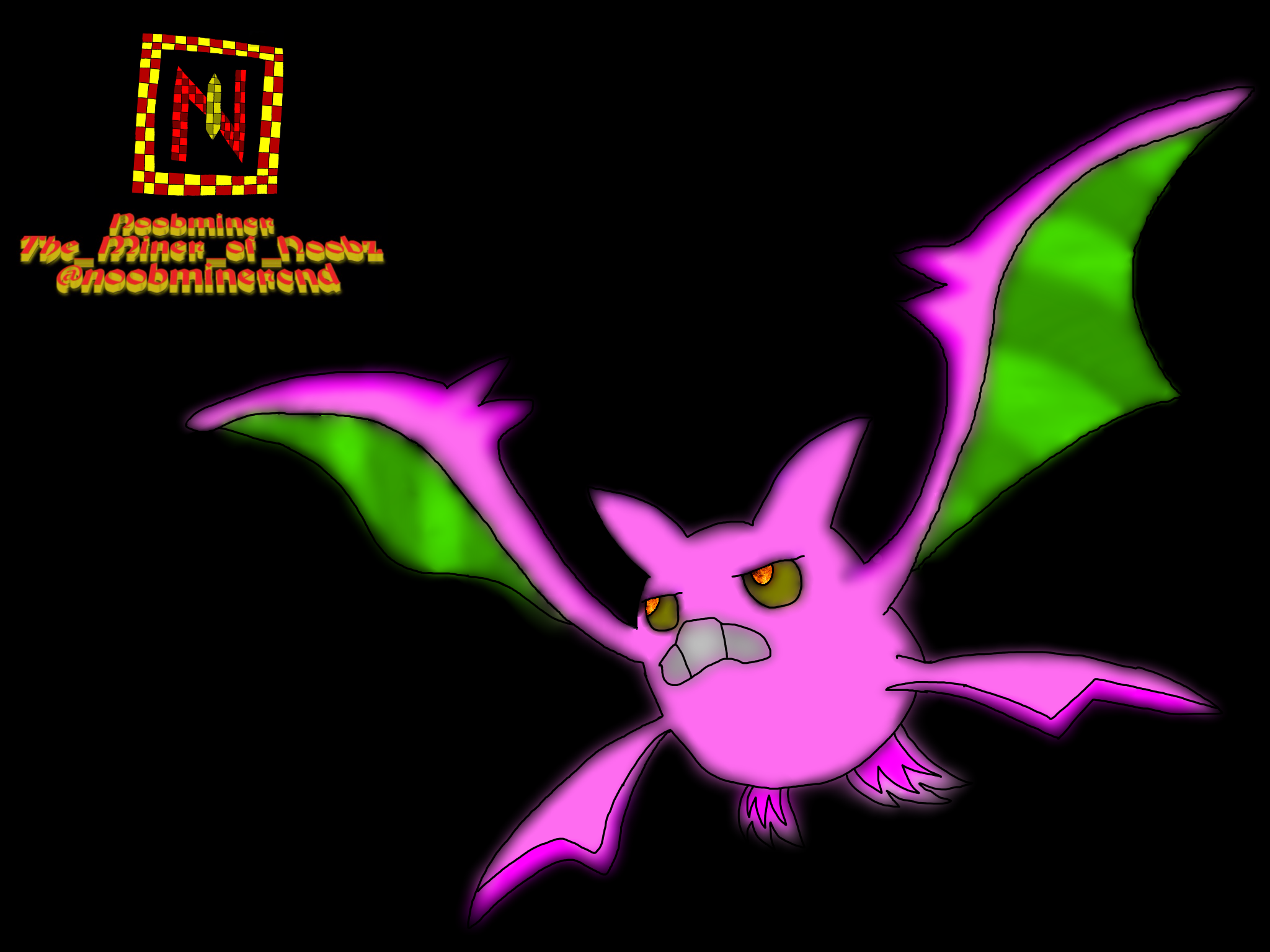 Shiny Pokemon Crobat art ibisPaint