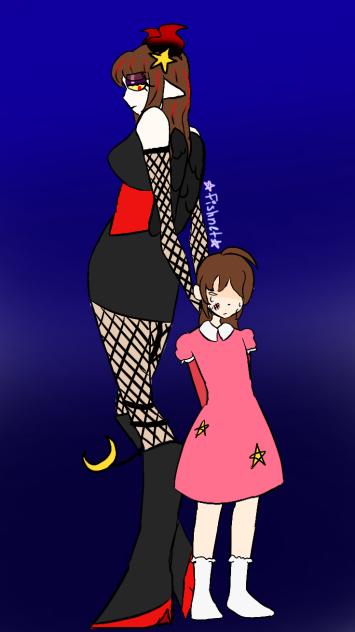 Tali and her younger self