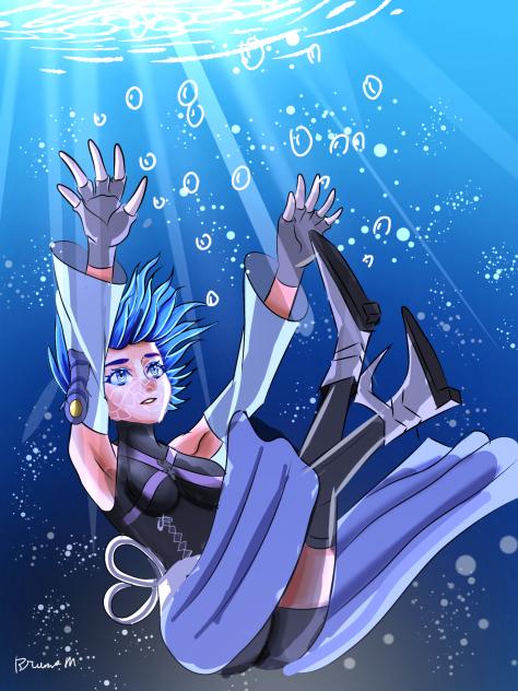 Aqua kingdom hearts Fan Art