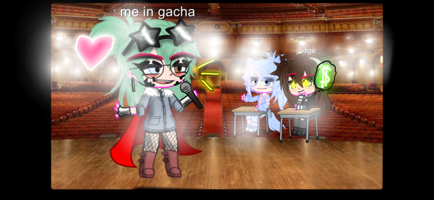 Singing on stage - ibisPaint