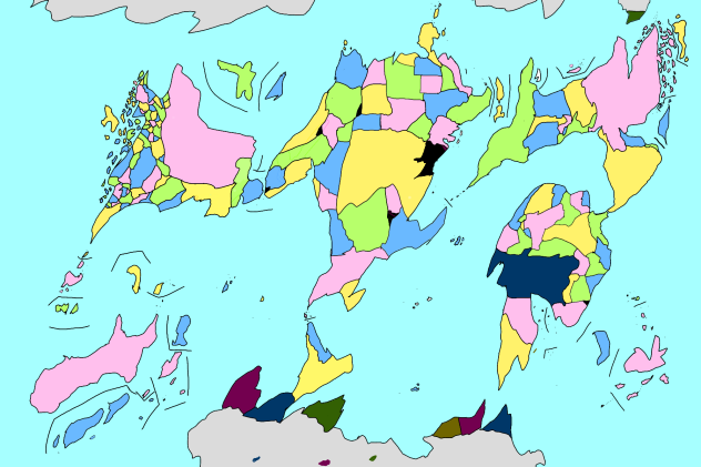 架空世界地図　色分け付　バランス悪2