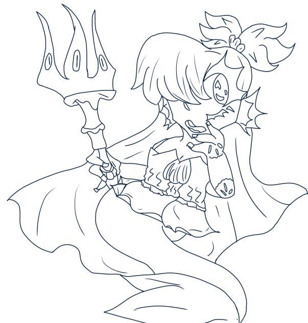 Mermaid Lineart