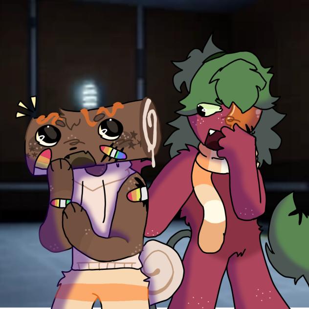 Sprout and Cosmo ( fruitcake , DW )