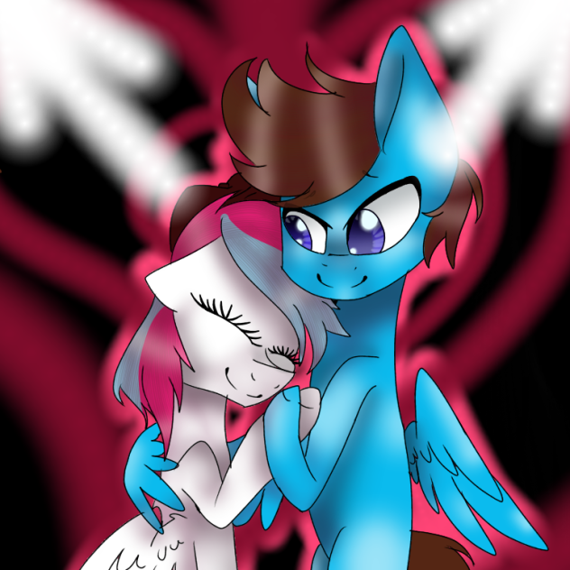 MLP wolf and her crush❤️❤️