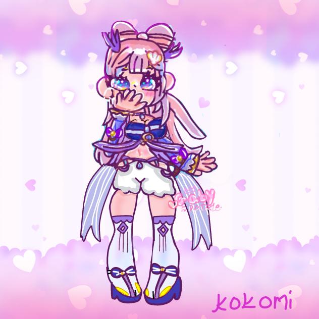 kokomi  cute drawing Gaby Sparkle