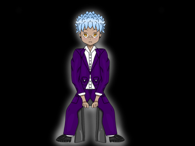 Guy in a purple suit