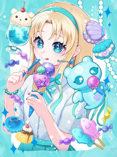 さらちゃんとアイス