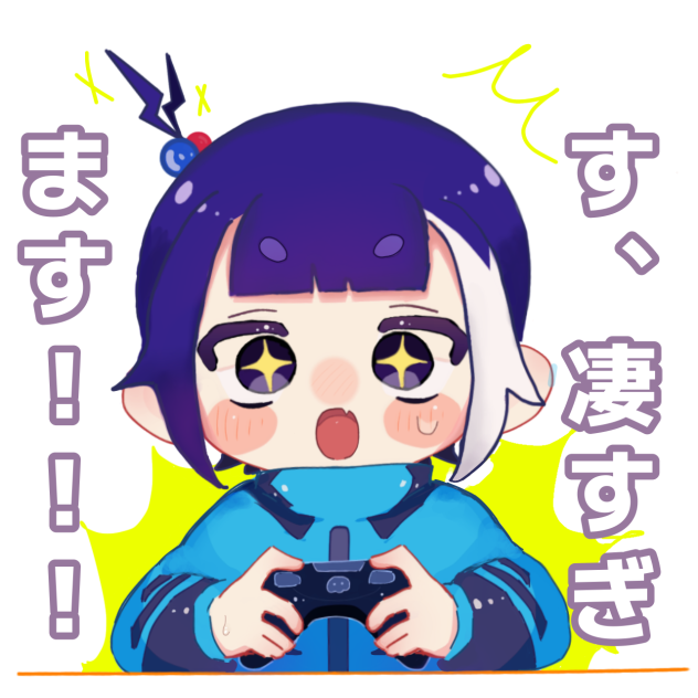 ラインスタンプ風イラスト