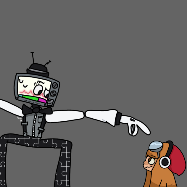 Mr.puzzles and leggy [Not a ship] - ibisPaint