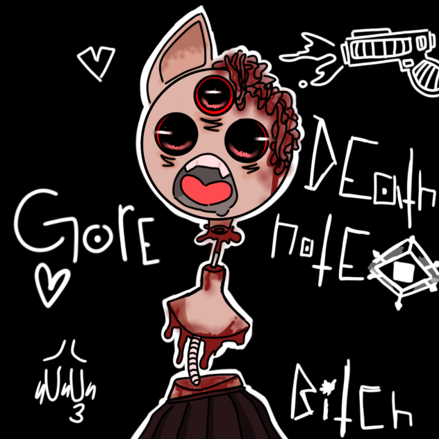 a goth and gore art👁️💢☠️🖤