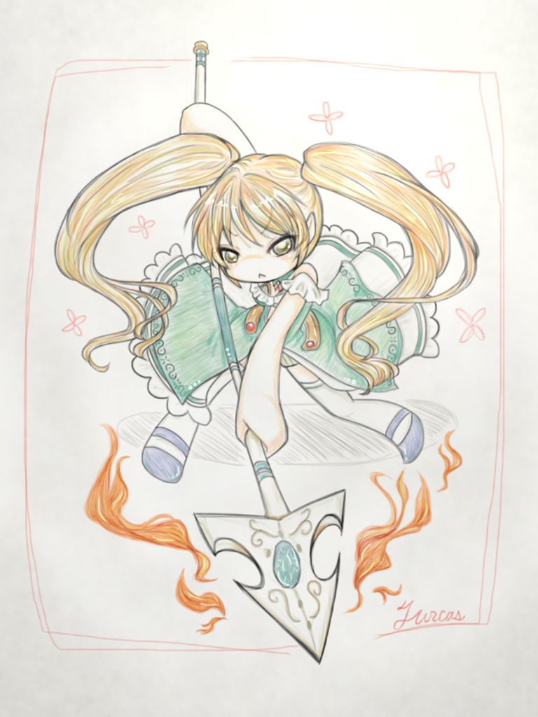 色鉛筆塗り もどき Ibispaint