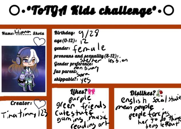 TOTGA kids cs