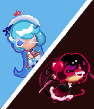 cream soda cookie and cherry cola cookie - ibisPaint