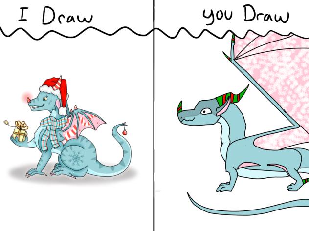Christmas dragon collab!!!