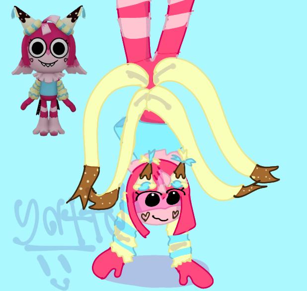 Silly piñata acrobat