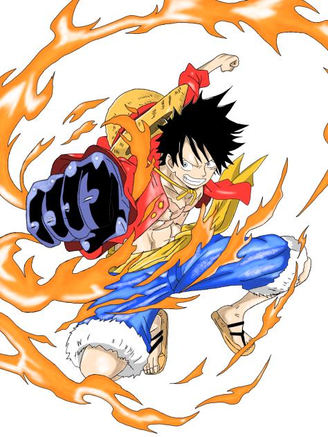 ONE PIECE   ルフィ　ゴムゴムの『火拳銃』