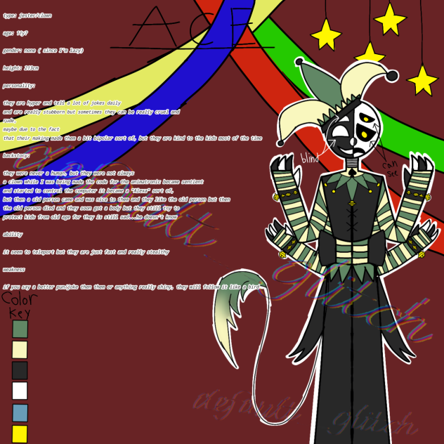 ace the jester. (FNAF oc)