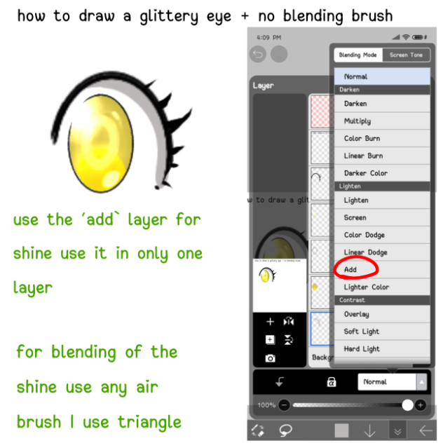 how to make a glittery eye