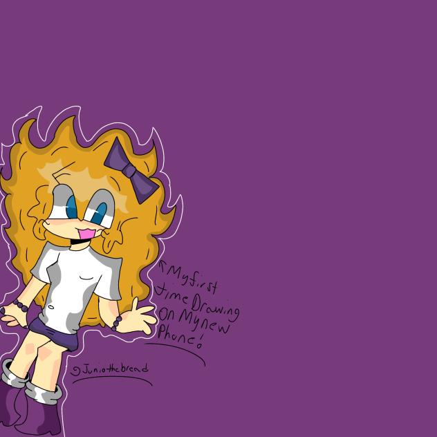 My first time drawing on my new phone!!!