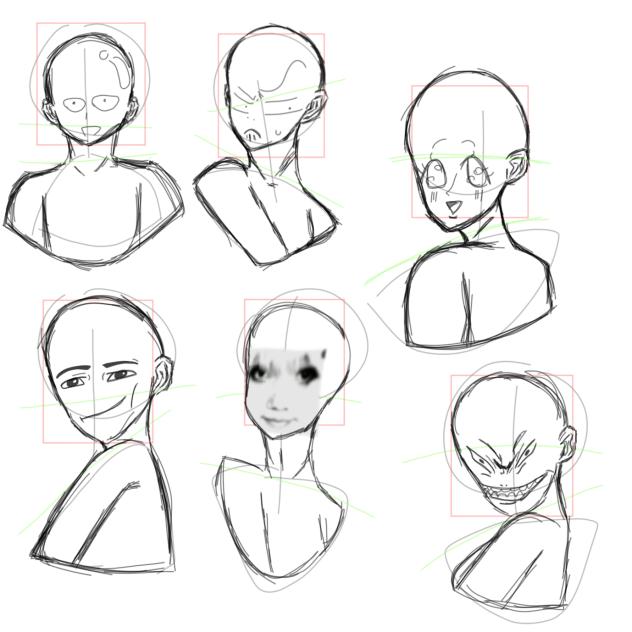 Half body poses practice