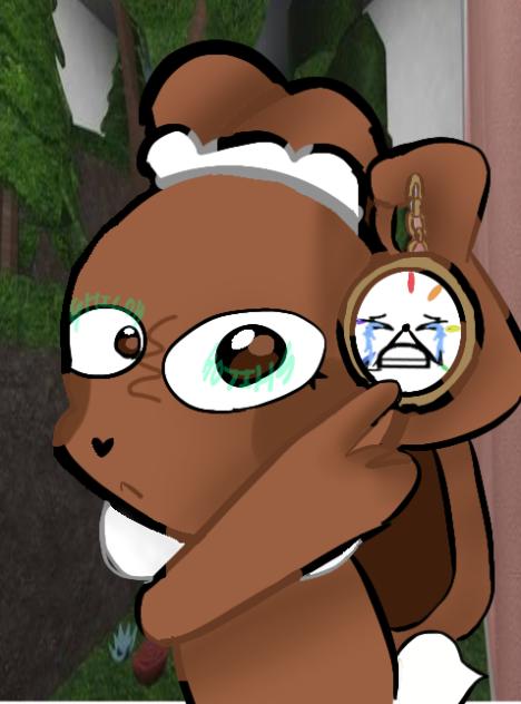 Rabbit clock meme but cocoa