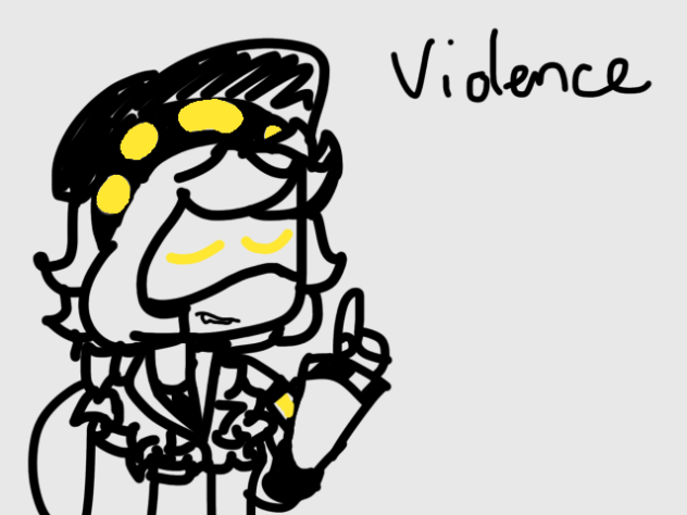 Violence is bad bad