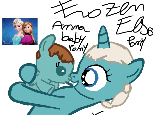Anna e Elsa pony sister for ever - ibisPaint