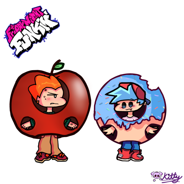 Apple x donut