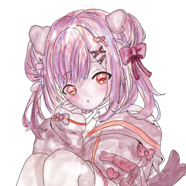 リボン 　水彩ブラシ 乗算