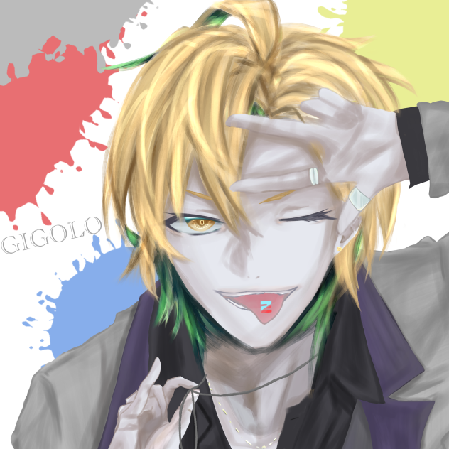 煌めく夜空とシャンパンタワー 伊弉冉一二三 Ibispaint