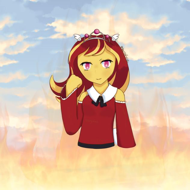 Paper Sunset Princess (REDRAW)