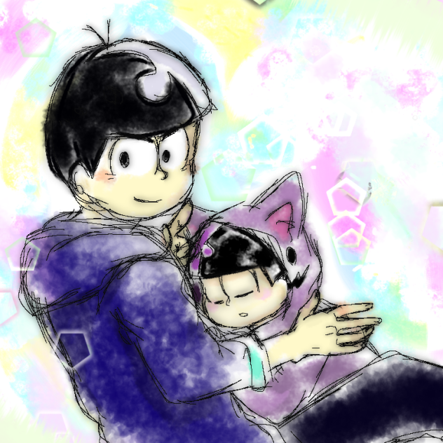 お兄ちゃんカラ松とちいさないちまつ