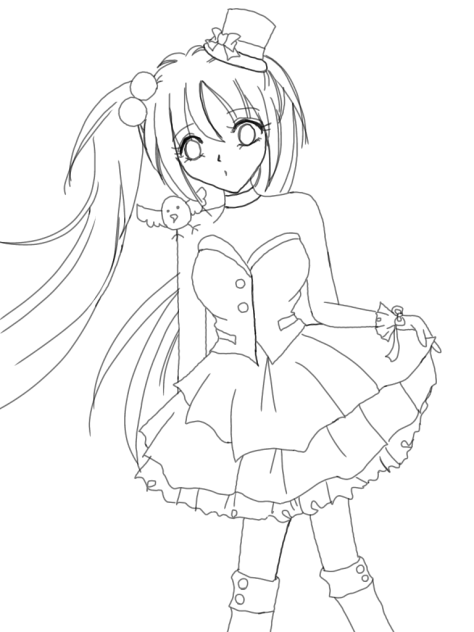 magiciangirl 2 塗り絵