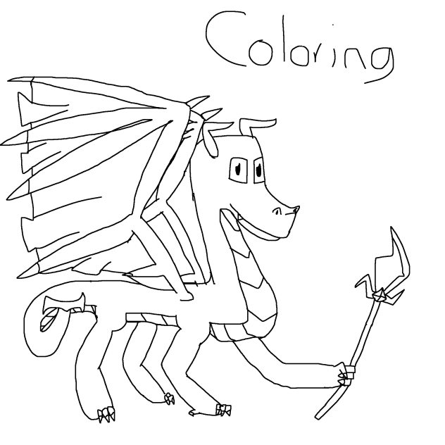 Glaive Coloring Page