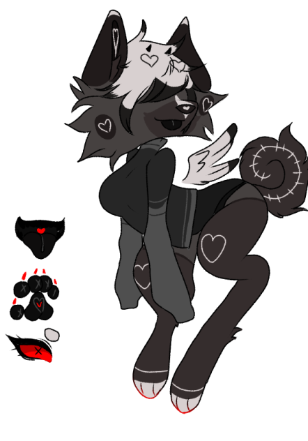 demon wolf girl i guess - ibisPaint