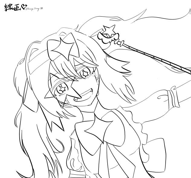 ミク（いますぐ輪廻 線画）