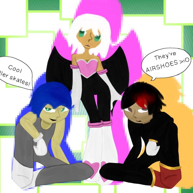 Sonic, Rouge, and Shadow